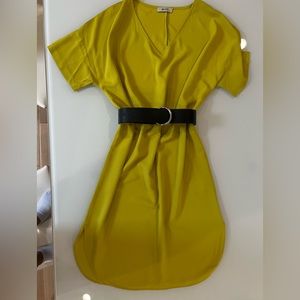 Persona Dress Size S (36) runs big Color Mustard/Lemon